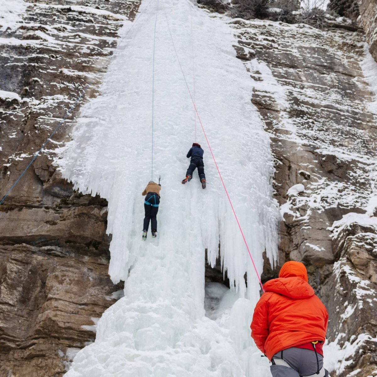 Ice Climbing.