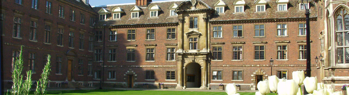 The Porters' Lodge takes you directly into Main Court, the centre of College life.