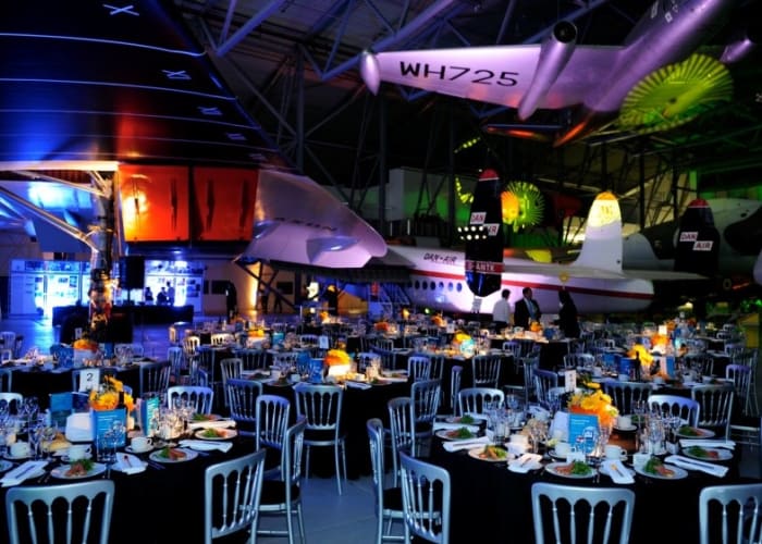 AirSpace exhibition, allowing guests to dine than under the wings of Concorde.