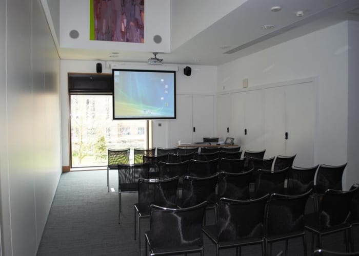 The Bowring Room is a light space adjoining the Elton Room and can seat up to 48 delegates theatre-style, 24 classroom or boardroom-style or 30 cabaret-style.