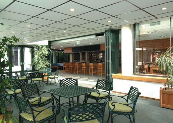 The Bar and conservatory is a modern space for delegates and guests to relax and unwind during their conference.