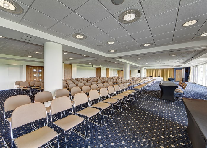 Our principal function room, the impressive Millennium Suite, is located on the second floor of the Millennium Grandstand and enjoys inspiring views of the world's most historic racecourse. It can readily accommodate up to 300 people theatre-style or 200 cabaret-style.