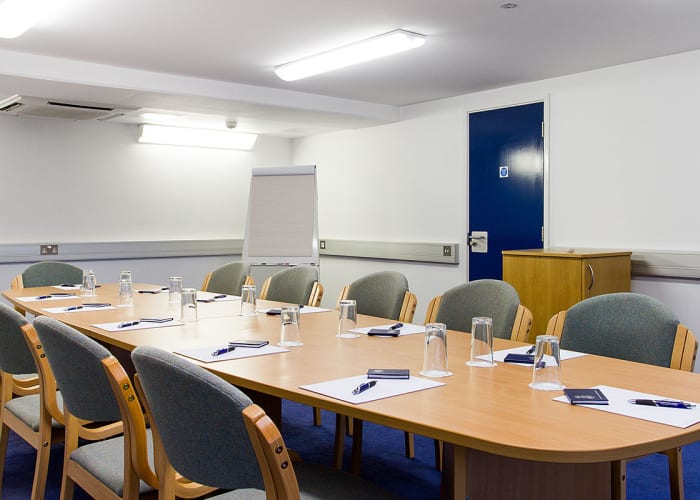 Located in the New Court, staircase 1, this room is ideal for
boardroom style meetings or as a breakout room seating up to 12 people. Being close to the Yusuf Hamied theatre and other breakout rooms it is also an ideal location as a Conference Office.This room has an air cooling system
