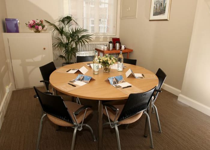 Suitable for small meetings of up to 5 people. This room has WiFi access and is often hired for use in addition to another meeting room or as a conference office.