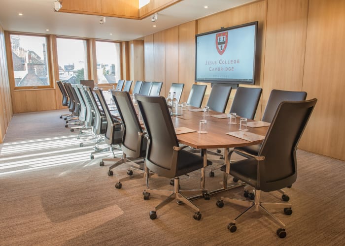 The Conference Room, with walnut boardroom table and executive leather chairs provides a prestigious and private setting for up to 22 delegates.