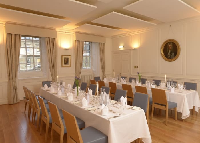 The Leslie Stephen Room provides a charming setting for private dinners.