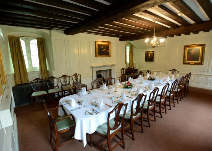 This is an elegant dining room with seating for up to twenty this is an ideal setting for a small lunch party or intimate candlelit dinner in complete privacy. It can also be used for less formal occasions such as buffet receptions.