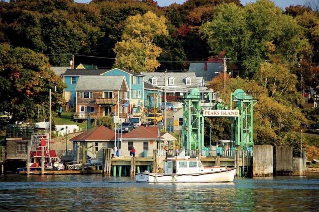 Peaks Island from the Water. Photo Provided by Wander Audio Tours