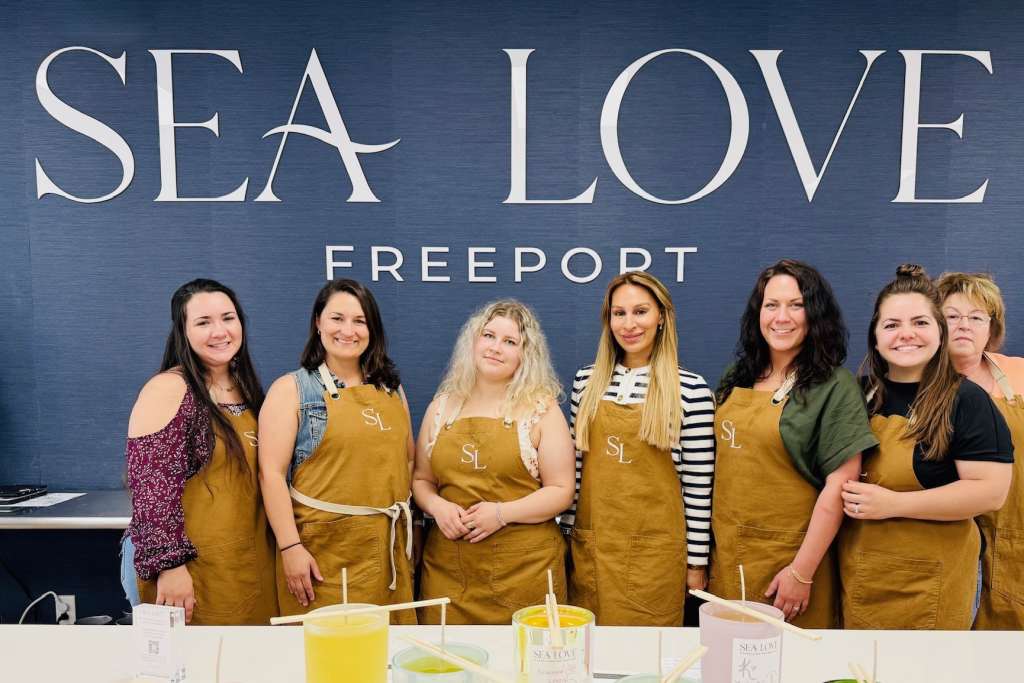 Group making candles. Photo Credit: Sea Love Freeport