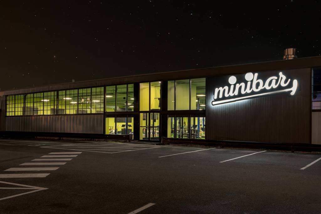 Exterior at Night. Photo Credit: Peter G. Morneau