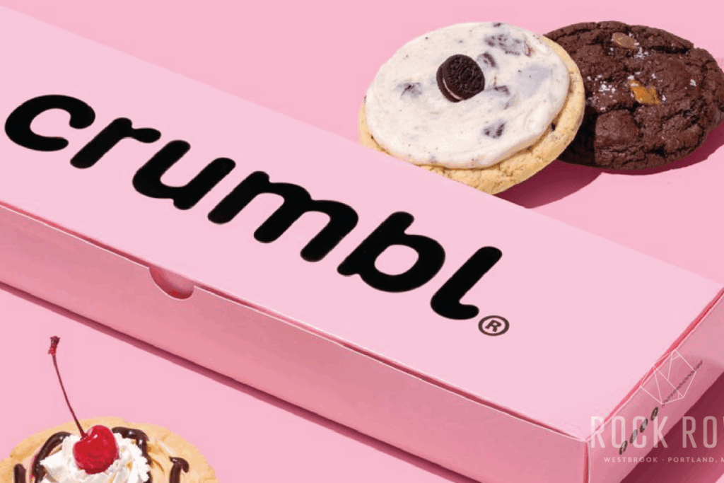 Crumbl Box and Cookies. Photo Credit: Crumbl