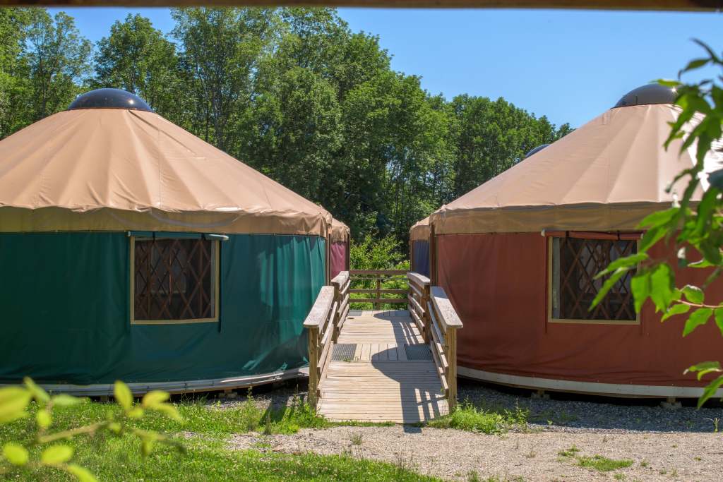 Yurts. Photo Credit: Peter G. Morneau