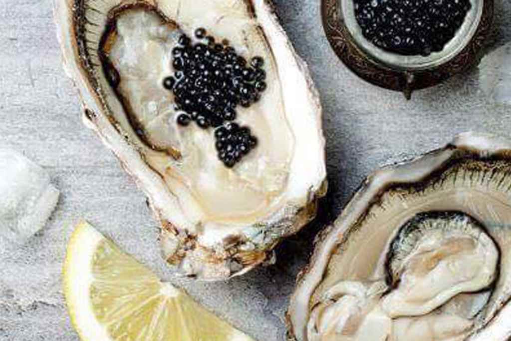 Caviar on Oysters. Photo Credit: Browne Trading Market