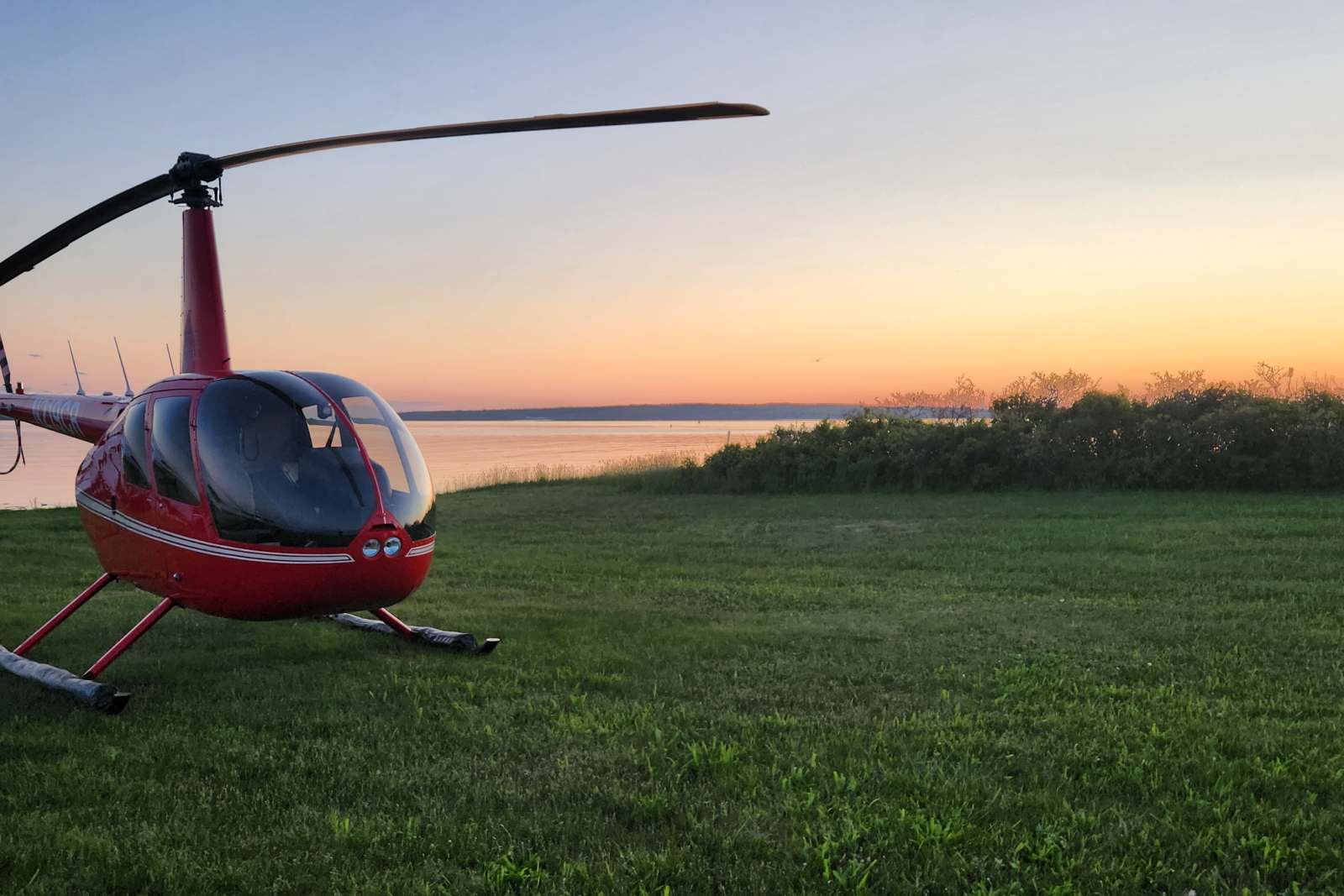 Helicopter. Photo Credit: Pine Tree Helicopters