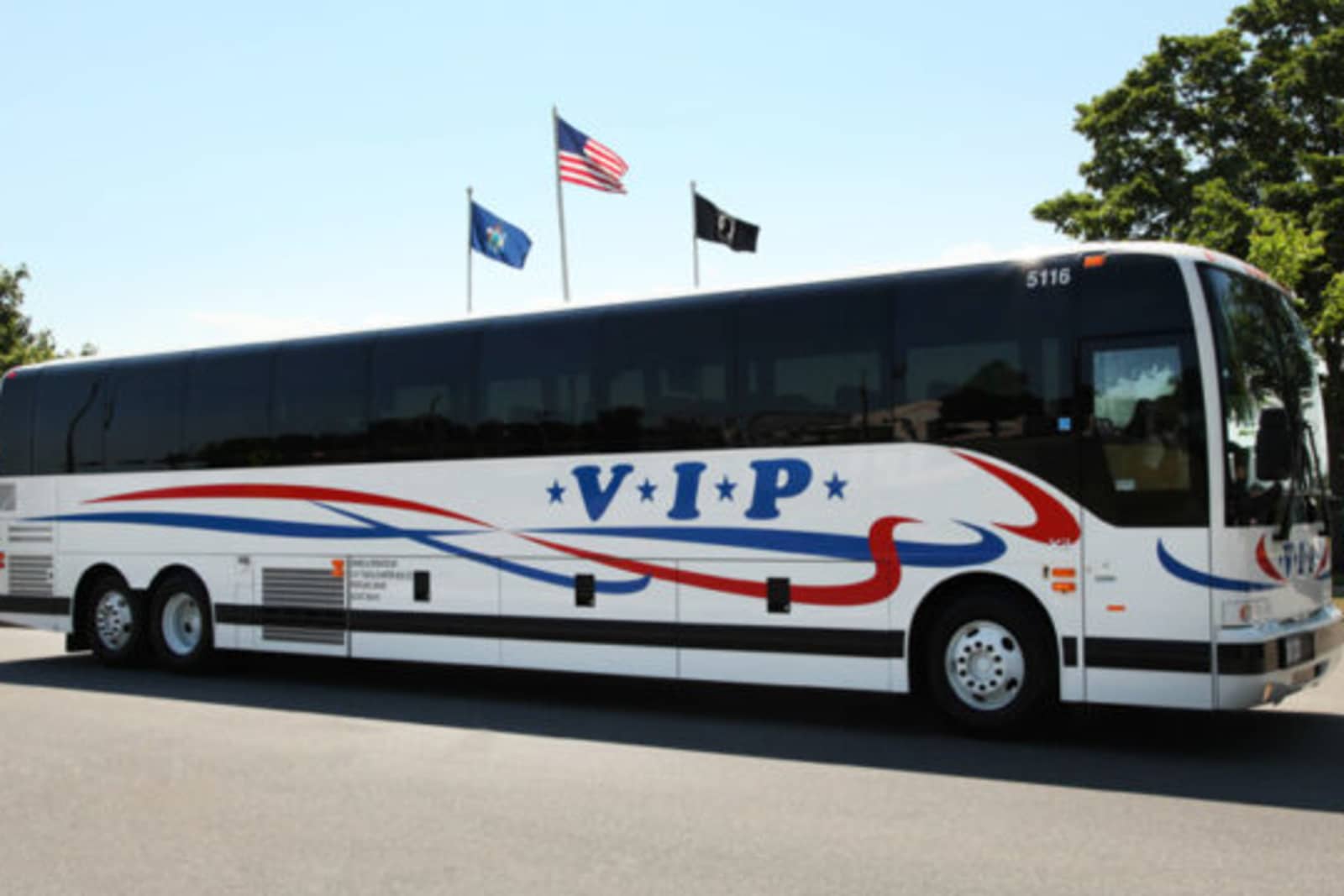 Bus. Photo Credit: VIP Tour & Charter Bus Co.