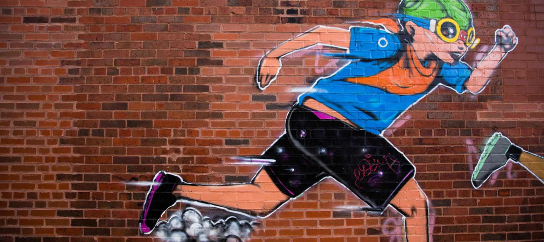 Hebru Brantley’s Nike Running Mural