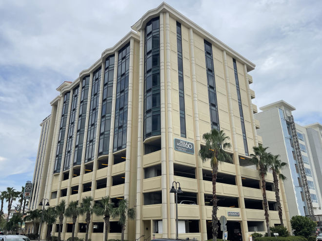 Exterior building of the Pier House 60 Marina Hotel