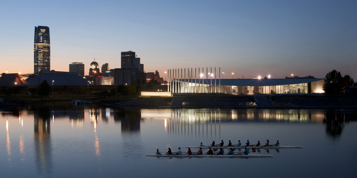 Rowing on the Oklahoma River — Photo courtesy of Visit OKC
