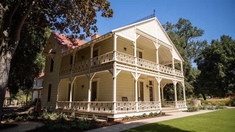 External view of the Halter Ranch Victorian house on the Paso Robles estate