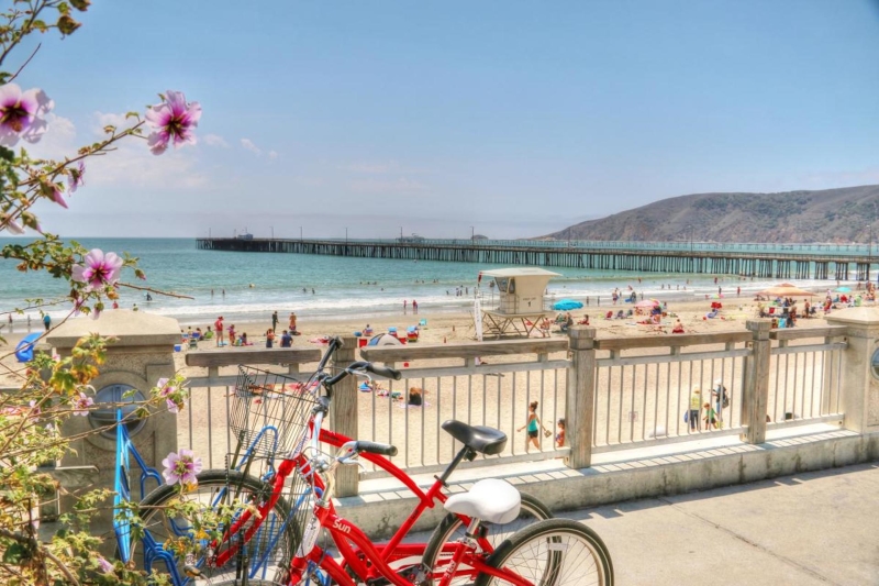 Avila Beach with bikes