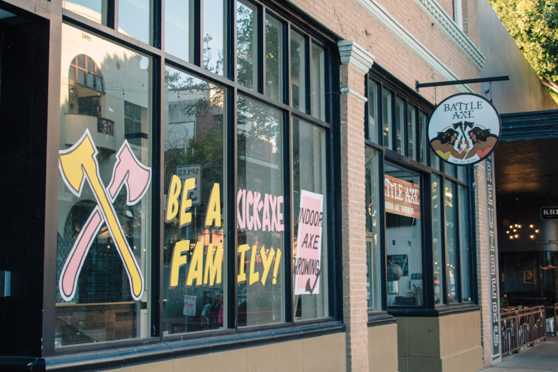 Exterior of Battle Axe in Downtown San Luis Obispo