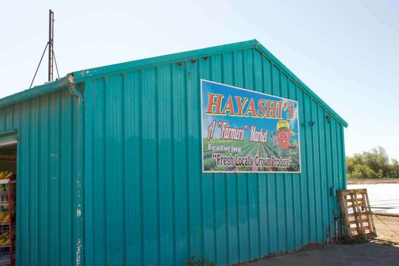 Hayashi Vegetable Stand in Oceano