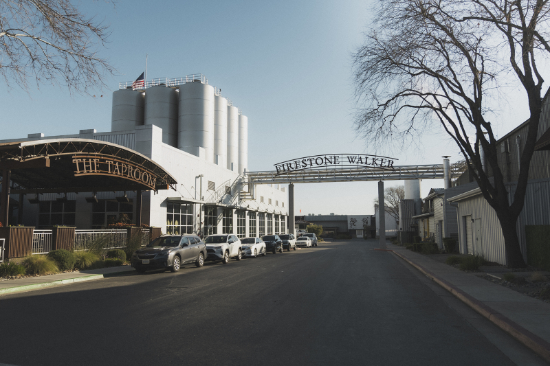 The taproom and main entrance to Firestone Walker Brewery in Paso Robles