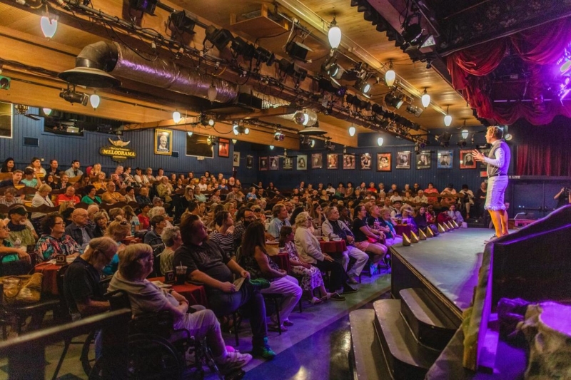 Theater full of people at The Great American Melodrama and Vaudeville Revue