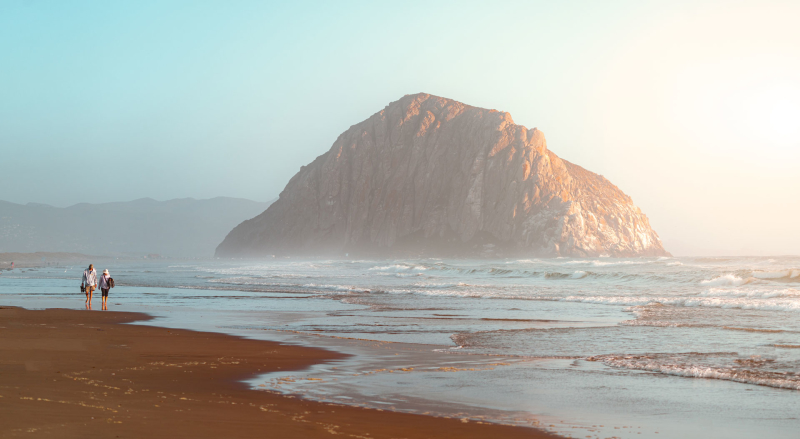 Beach View of Morro Rock