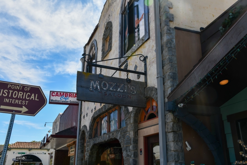 Mozzi's Saloon Building Exterior in Cambria