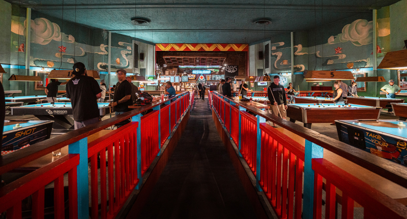 the Hotshots pool hall in Pismo Beach