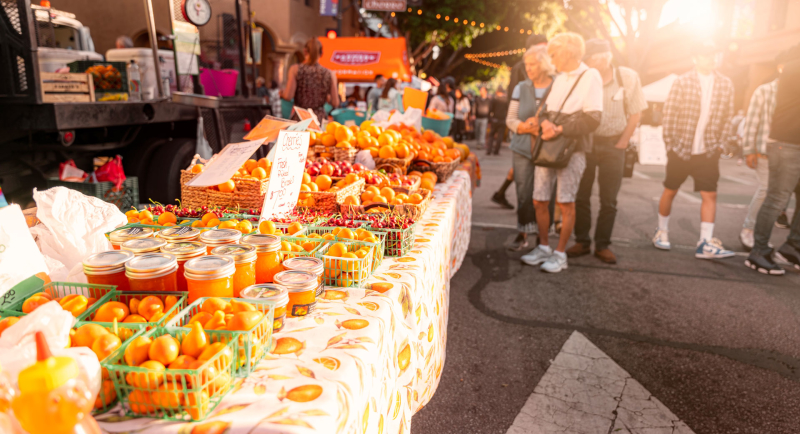 Downtown SLO Farmer's Market Stand