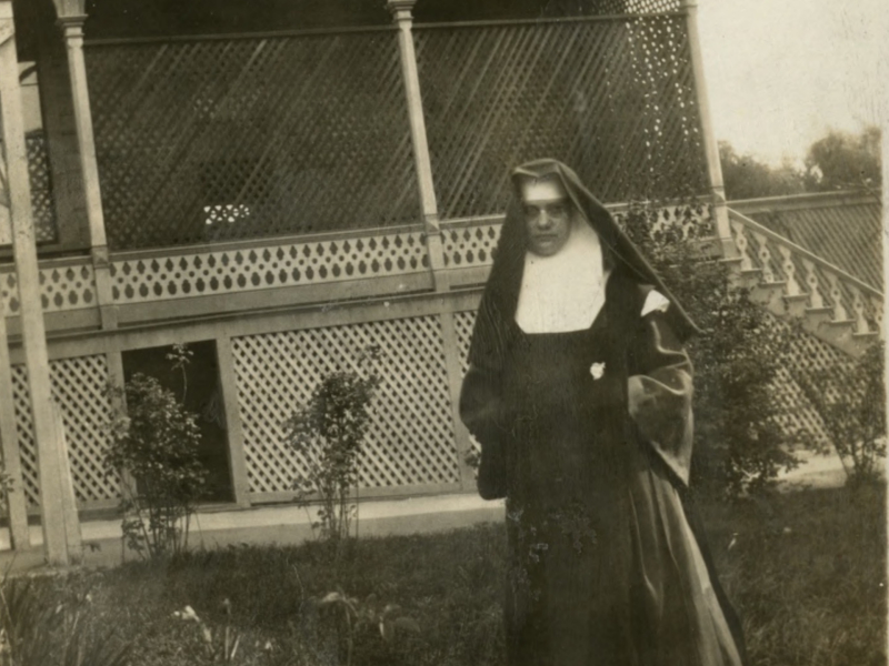 A nun at San Luis Obispo’s Immaculate Heart school and convent