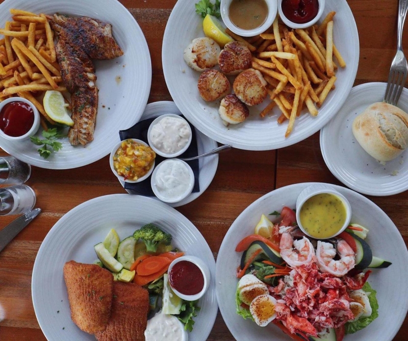 seafood dishes from The Galley