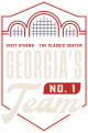 Number 1 Team logo reversed for dark background