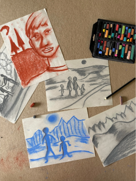 Family Art Day: Dreamy Places, Special Faces Inspired by Kathryn Blommel