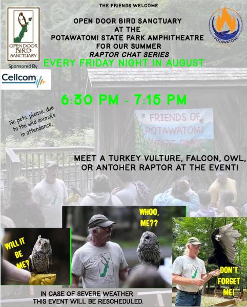 Things to do this Weekend Open Door Bird Sanctuary at Potawatomi State Park