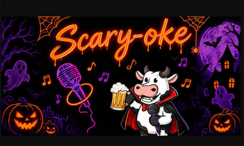 Events Thirsty Cow Scary-oke Night!