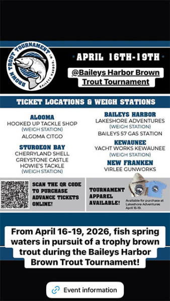 Baileys Harbor Brown Trout Tournament