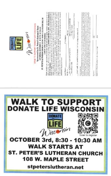 St. Peter’s Lutheran Church is hosting a community walk