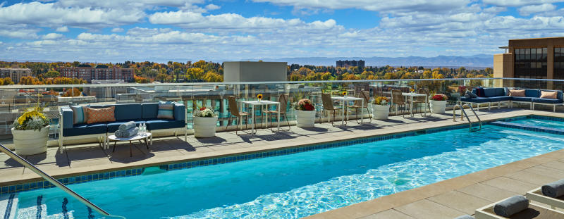 Denver Hotels with Rooftop Pools and Bars