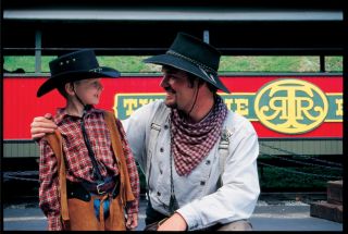One of the Real Cowboys at Tweetsie Railroad | Boone, NC