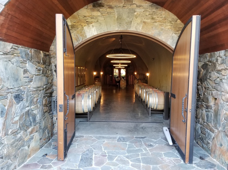 Thomas George Estates Wine Cave Entrance