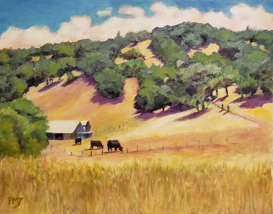 Sonoma landscape painting by Pat Meier-Johnson