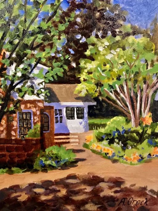Plein Air painting by Andrea Oreck