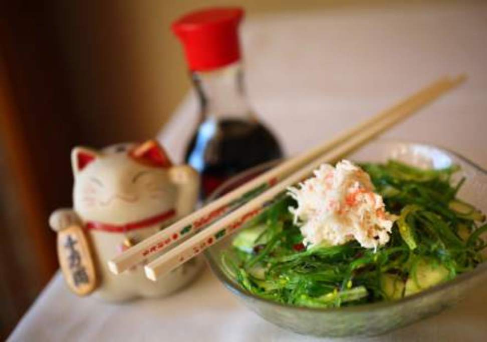 Japanese style cucumber salad