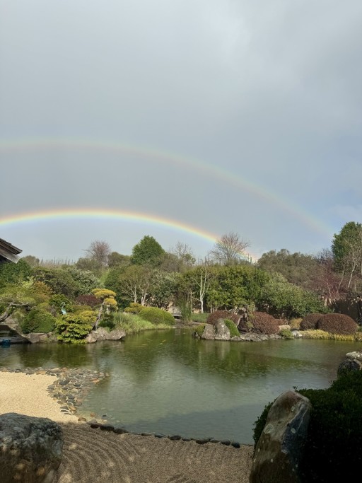 Rainbow in the Osmosis Meditation Garden