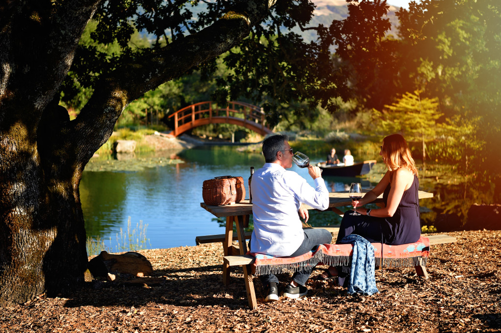 Signature Tasting Experience by the pond