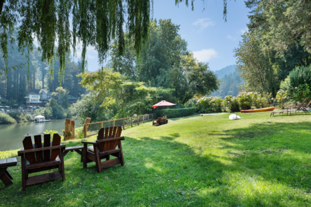 Rest and relax with gorgeous views of the Russian River