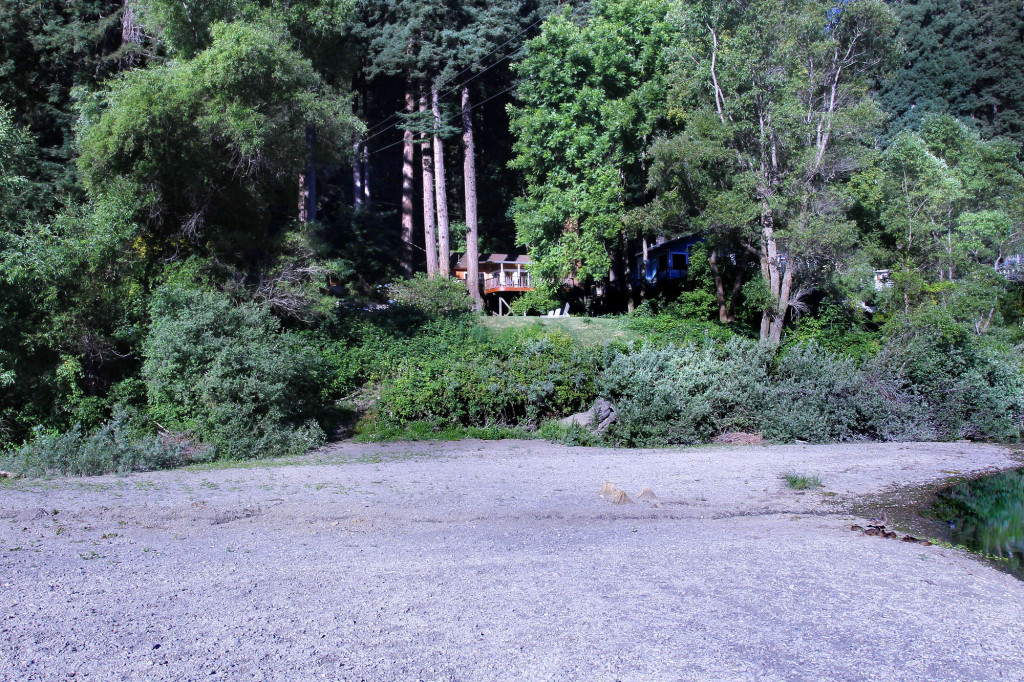 Summer beach and island, looking toward the property